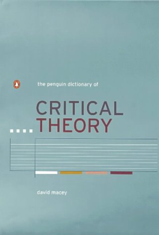 Book The Penguin Dictionary of Critical Theory (Penguin Reference Books) free
