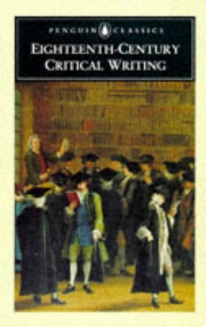 Book Eighteenth-Century Critical Writing (Penguin Classics) free