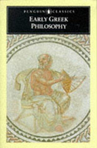 Book Early Greek Philosophy (Penguin Classics) free