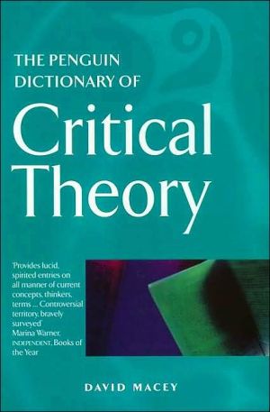 Book The Penguin Dictionary of Critical Theory (Penguin Reference Books) free