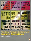 Book The New Penguin Dictionary of Modern Quotations free