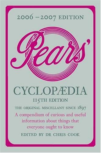 Book 2006 To 2007 Pears Cyclopaedia 115th Edition free