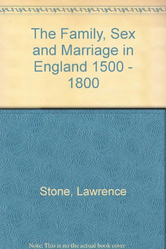 Book Family Sex And Marriage: 1500 -1800 (Peregrine Books) free