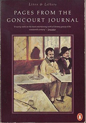Book Pages from the Goncourt Journal (Lives and letters) free