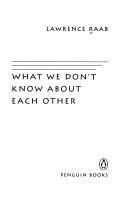 Book What We Don't Know about Each Other (National Poetry Series) free