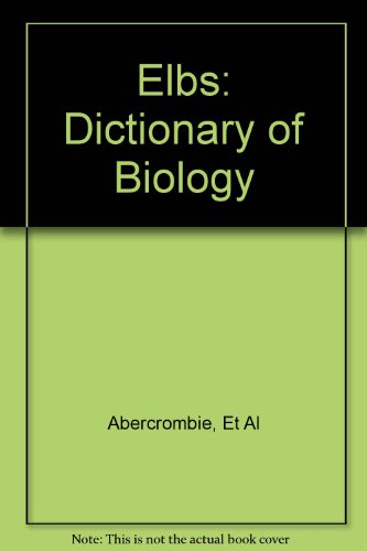 Book A Dictionary of Biology free