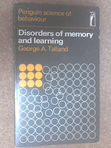 Book Disorders Of Memory And Learning (science Of Behaviour S.) free