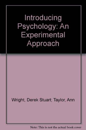 Book Introducing Psychology: An Experimental Approach free