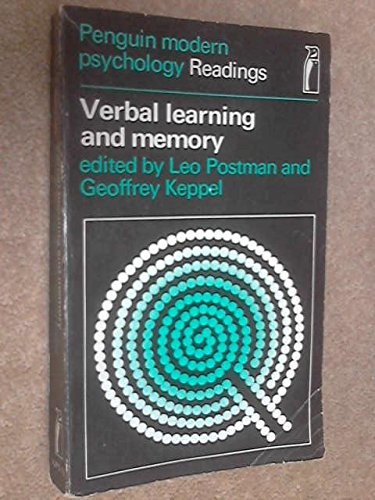 Book Verbal Learning and (Penguin modern psychology readings) free