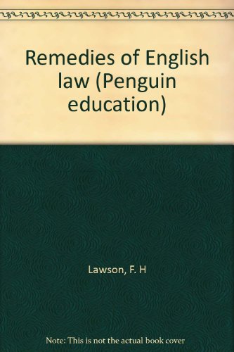 Book Remedies of English law (Penguin education) free