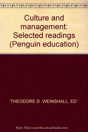 Book Culture and management: Selected readings (Penguin education) free