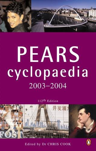 Book 2003 To 2004 Pears Cyclopaedia 112th Edition free