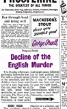 Book Great Ideas Decline of the English Murder (Penguin Great Ideas) free