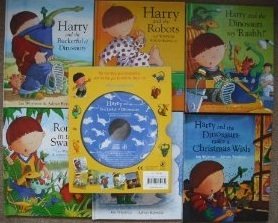 Book Harry and his Bucketful of Dinosaurs mini slipcase & CD free