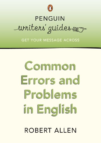 Book Common Errors and Problems in English (Penguin Writers Guides) free