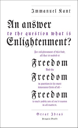Book An Answer to the Question: 'What is Enlightenment?' (Penguin Great Ideas) free