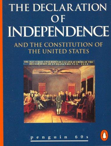 Book The Declaration of Independence and the Constitution of theUnitedStates free