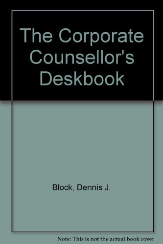 Book The Corporate Counsellor's Deskbook free