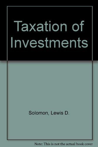 Book Taxation Of Investments free