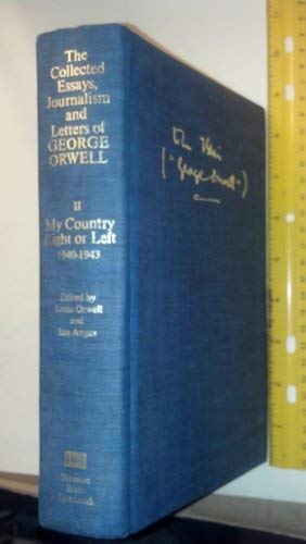 Book My Country Right or Left 1940-1943 (The Collected Essays, Journalism and Letters of George Orwell, Vol 2) free