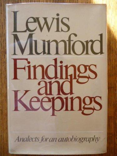 Book Findings and keepings: Analects for an autobiography free