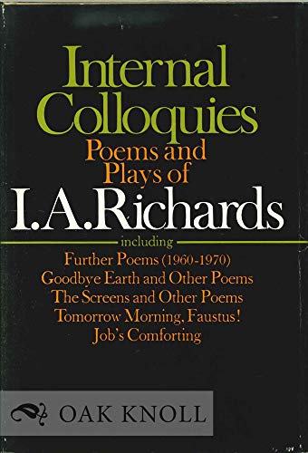 Book Internal Colloquies. Poems and Plays of I.A. Richards free