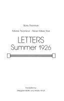 Book Letters: Summer 1926 (Helen & Kurt Wolff Book) (English and German Edition) free