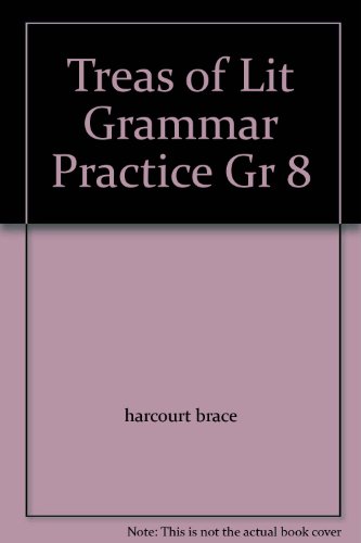 Book Treasury Of Literature-grammar Practice Grade 8 free