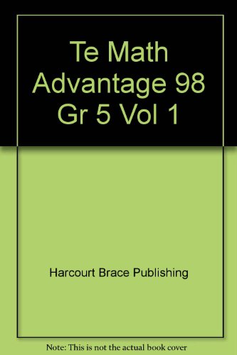 Book Math Advantage, Grade 5, Vol. 1, Teacher's Edition free