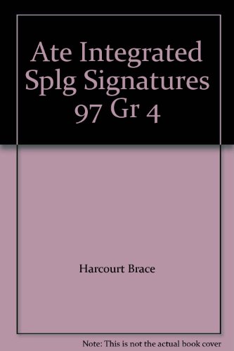 Book Ate Integrated Splg Signatures 97 Gr 4 free