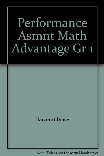 Book Performance Asmnt Math Advantage Gr 1 free