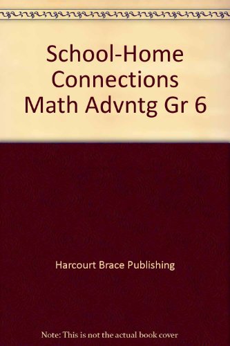 Book School-home Connections Math Advntg Gr 6 free