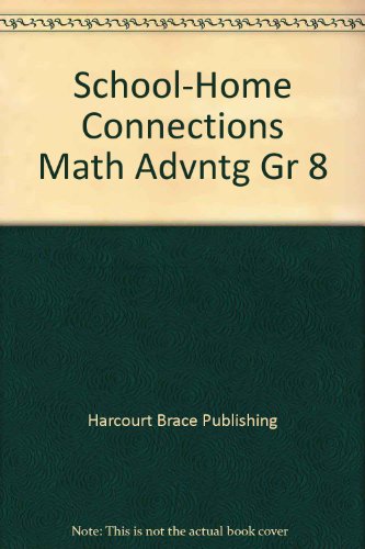 Book School-home Connections Math Advntg Gr 8 free