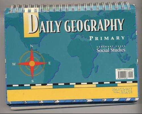 Book Daily Geography (Primary, Harcourt Brace: Social Studies) free