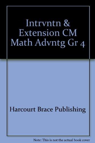Book Math Advantage, Extension Copying Masters, Grade 4 free