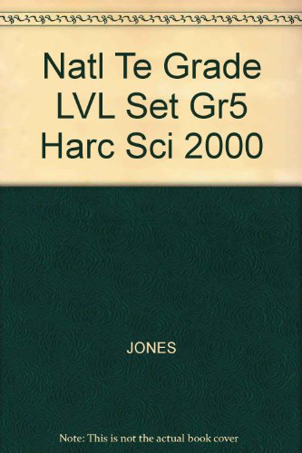 Book Natl Te Grade Lvl Set Gr5 Harc Sci 2000 free