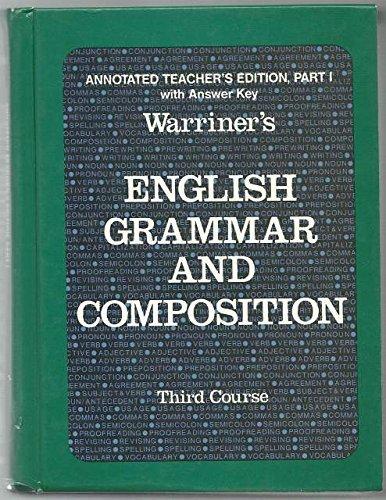 Book Warriner's English Grammar And Composition - Liberty Edition - Third Course free