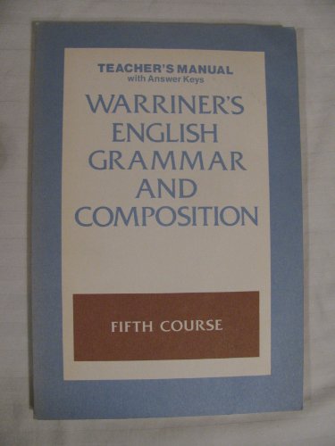 Book Warriner's English Grammar and Composition 5th Course (Teacher's Manual) (Warriner's English Grammar and Composition) free