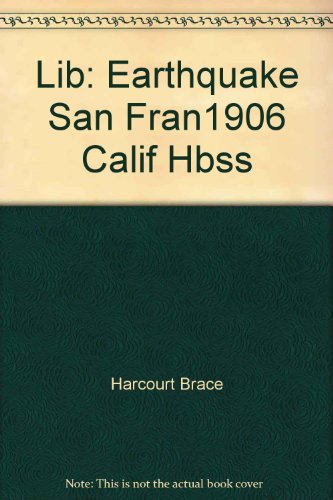 Book Lib: Earthquake San Fran1906 Calif Hbss free