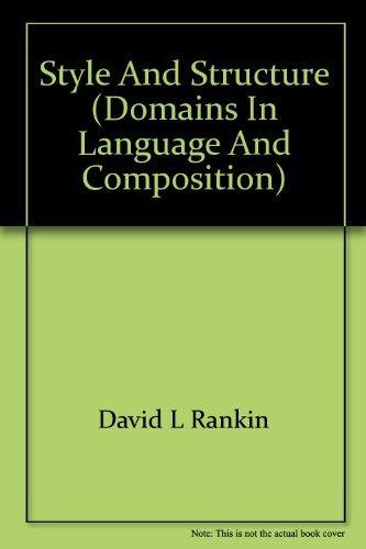 Book Style and structure (Domains in language and composition) free