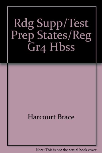 Book Reading Support And Test Preparation, States And Regions, Grade 4 free