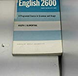 Book English 2600: A Programed Course in Grammar and Usage. free
