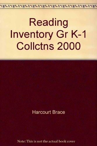 Book Collections, Reading Inventory, Kindergarten And Grade 1 free