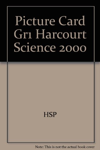 Book Harcourt School Publishers Science: Picture Card Gr1 free