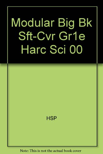 Book Modular Big Bk Sft-Cvr Gr1e Harc Sci 00 free