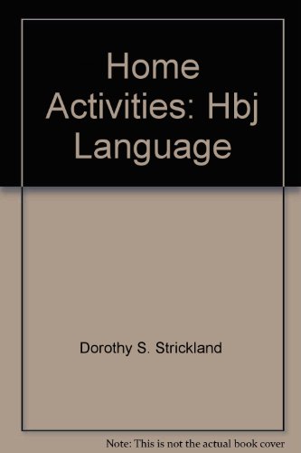 Book Home Activities: Hbj Language free