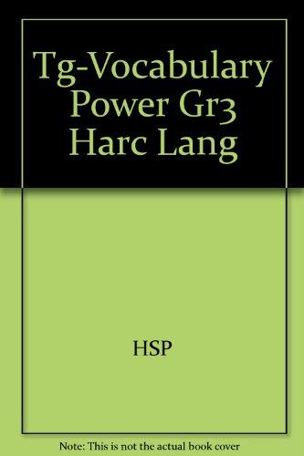 Book Tg-vocabulary Power Gr3 Harc Lang free
