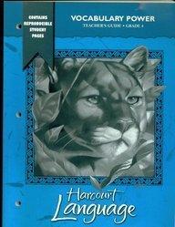 Book Teacher's Guide Grade 4: Vocabulary Power Harcourt Language free