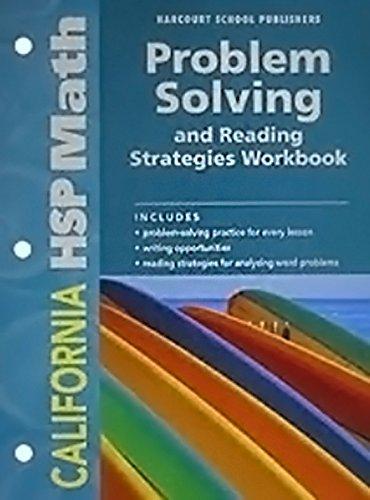 Book Math, Grade 3 Problem Solving/Reading Strategies Workbook: Harcourt School Publishers Math California (Math 02 Y010) free