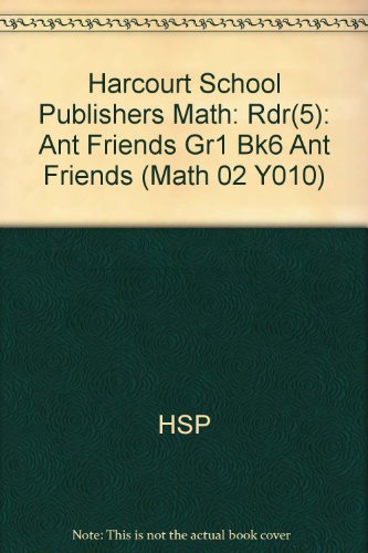 Book Harcourt School Publishers Math: Reader 5-Pack Grade 1 Ant Friends free